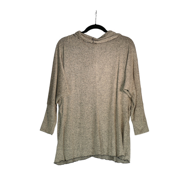 Vine Street Tunic Sweater Womens Medium Gray Cowl Neck Cozy Clean Girl Neutral - Picture 8 of 9